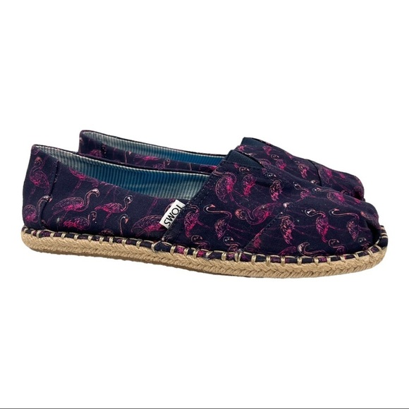 Bonobos x Toms Other - Bonobos x Toms Limited Edition Pink Flamingos Slip On Canvas Espadrilles